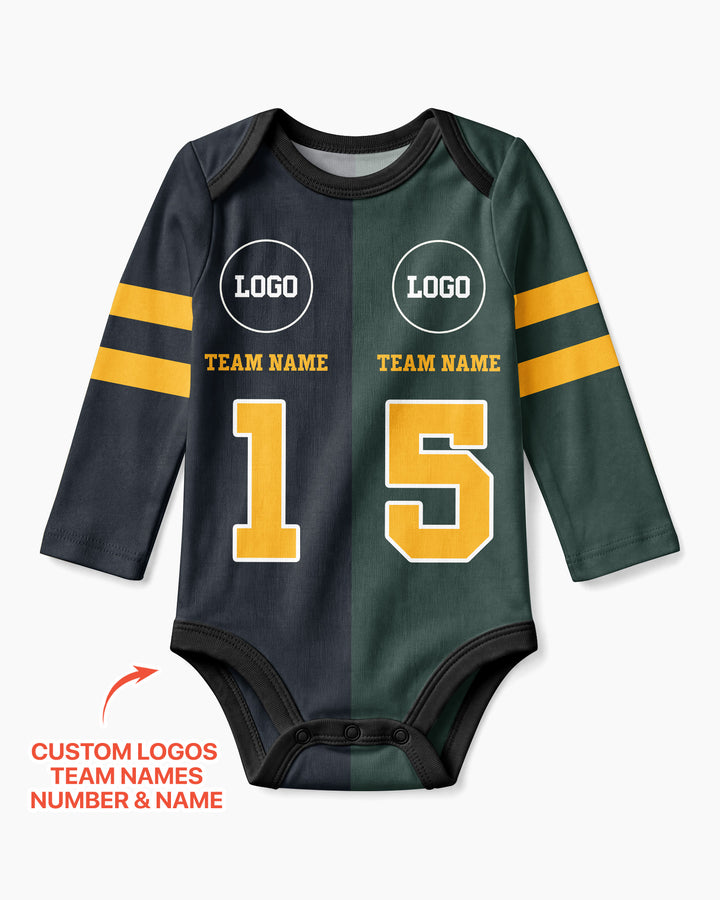 Football Rivalry Family Personalized Bamboo Bodysuit