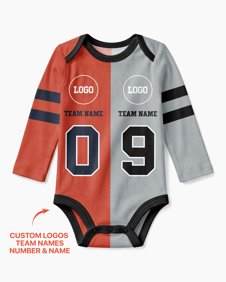 Football Rivalry Family Personalized Bamboo Bodysuit