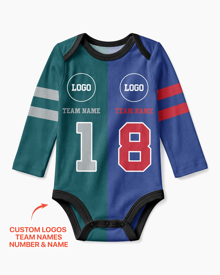 Football Rivalry Family Personalized Bamboo Bodysuit