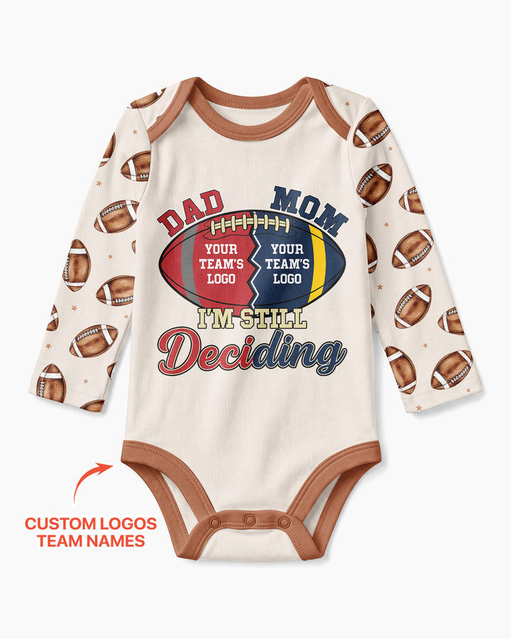 I'm Still Deciding House Divided - Upload Two Team Logo Bamboo Bodysuit