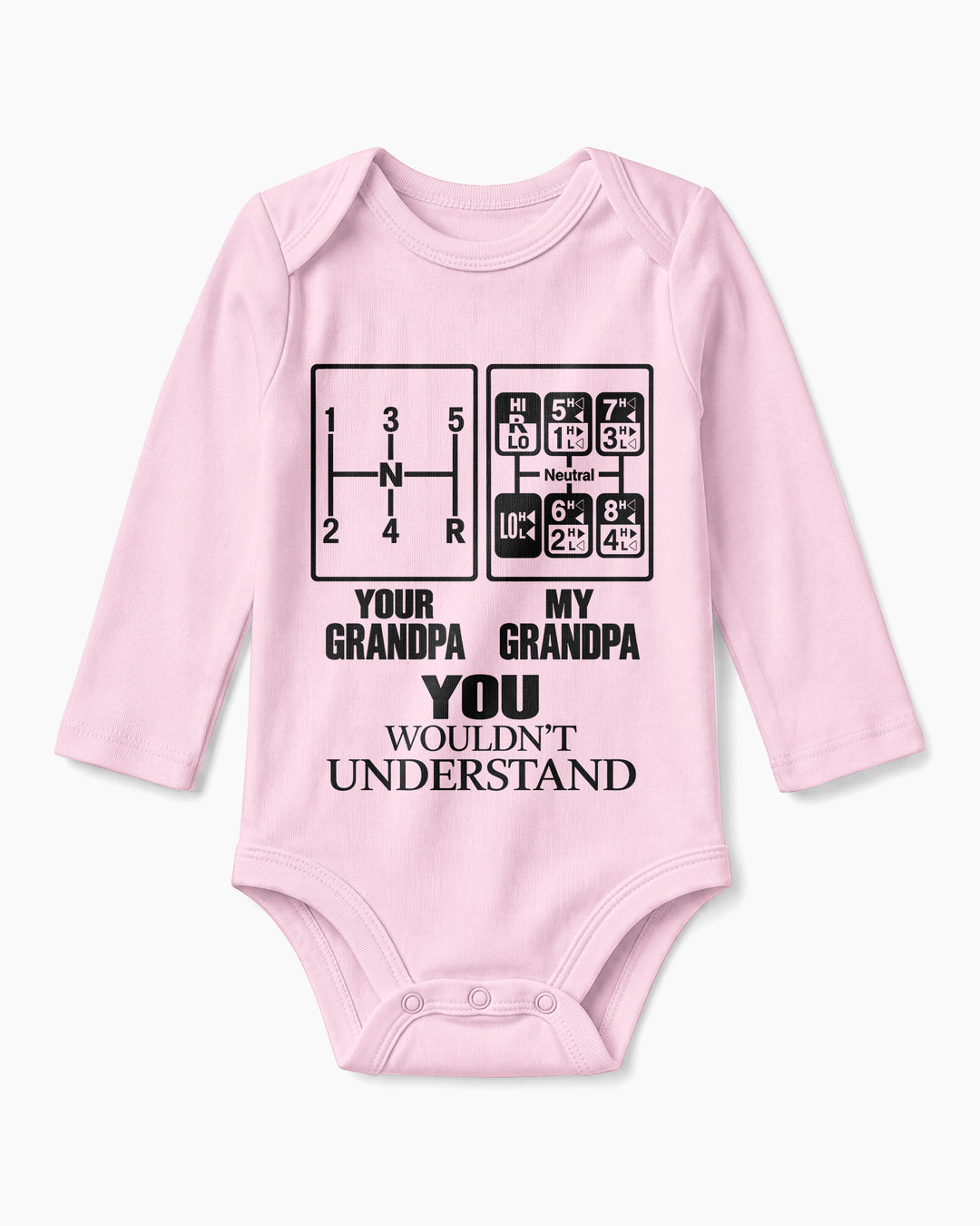 Grandpa Knows The Gears Bamboo Bodysuit