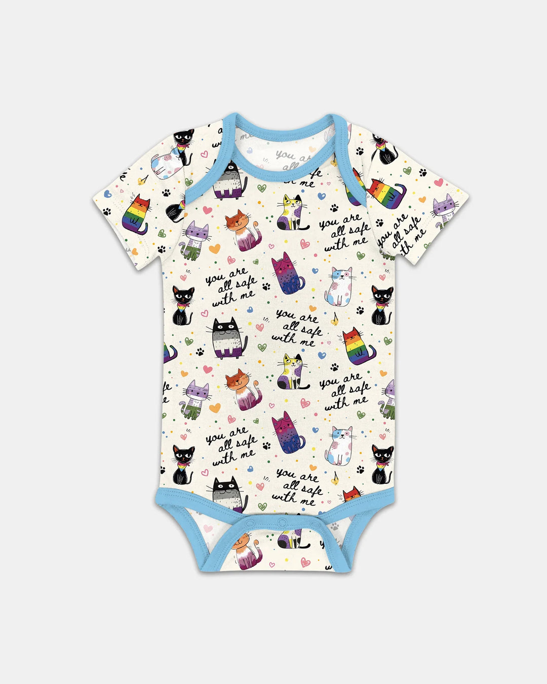 Loved & Safe Kitties Family Matching Bamboo Bodysuit