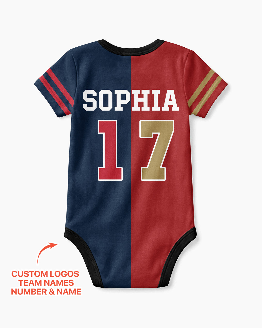 Football Rivalry Family Personalized Bamboo Bodysuit