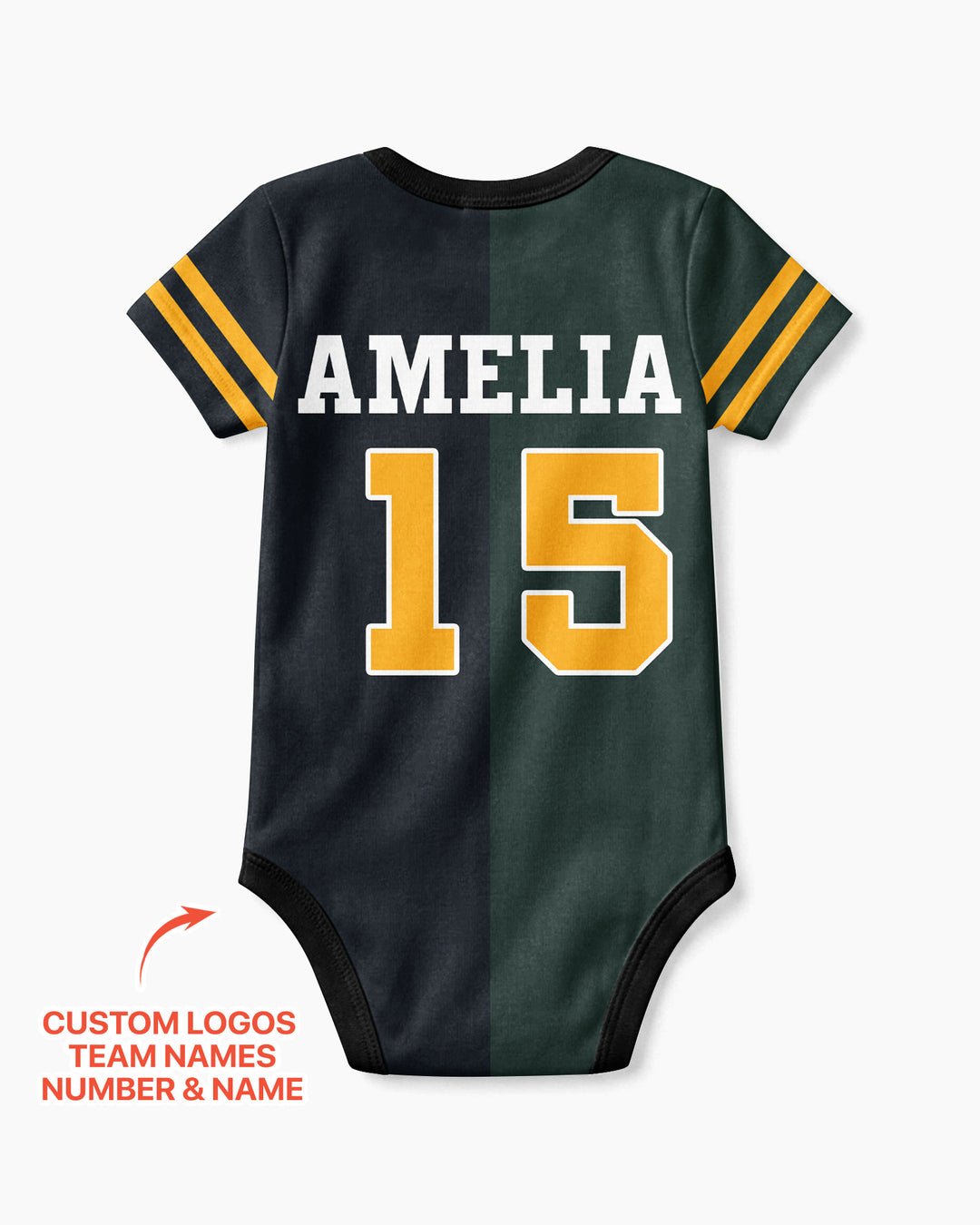 Football Rivalry Family Personalized Bamboo Bodysuit