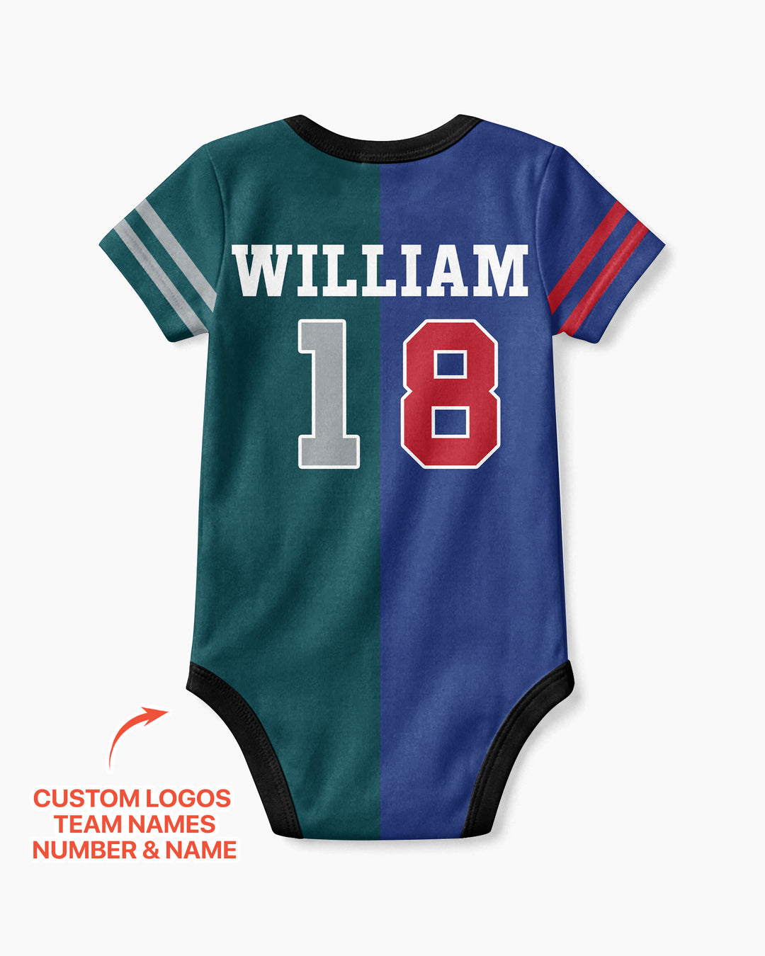 Football Rivalry Family Personalized Bamboo Bodysuit
