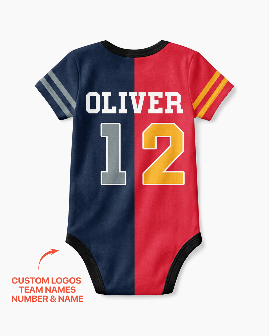 Football Rivalry Family Personalized Bamboo Bodysuit