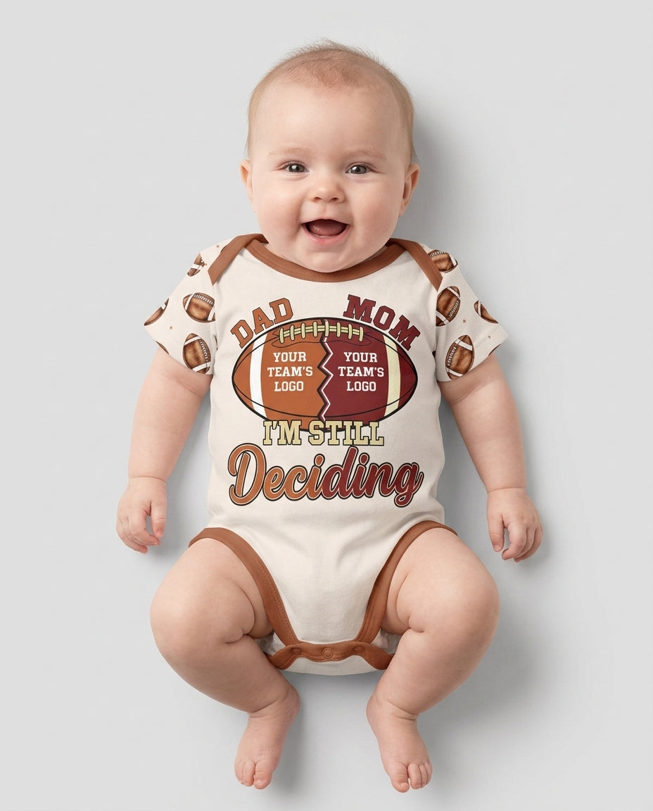 I'm Still Deciding House Divided - Upload Two Team Logo Bamboo Bodysuit