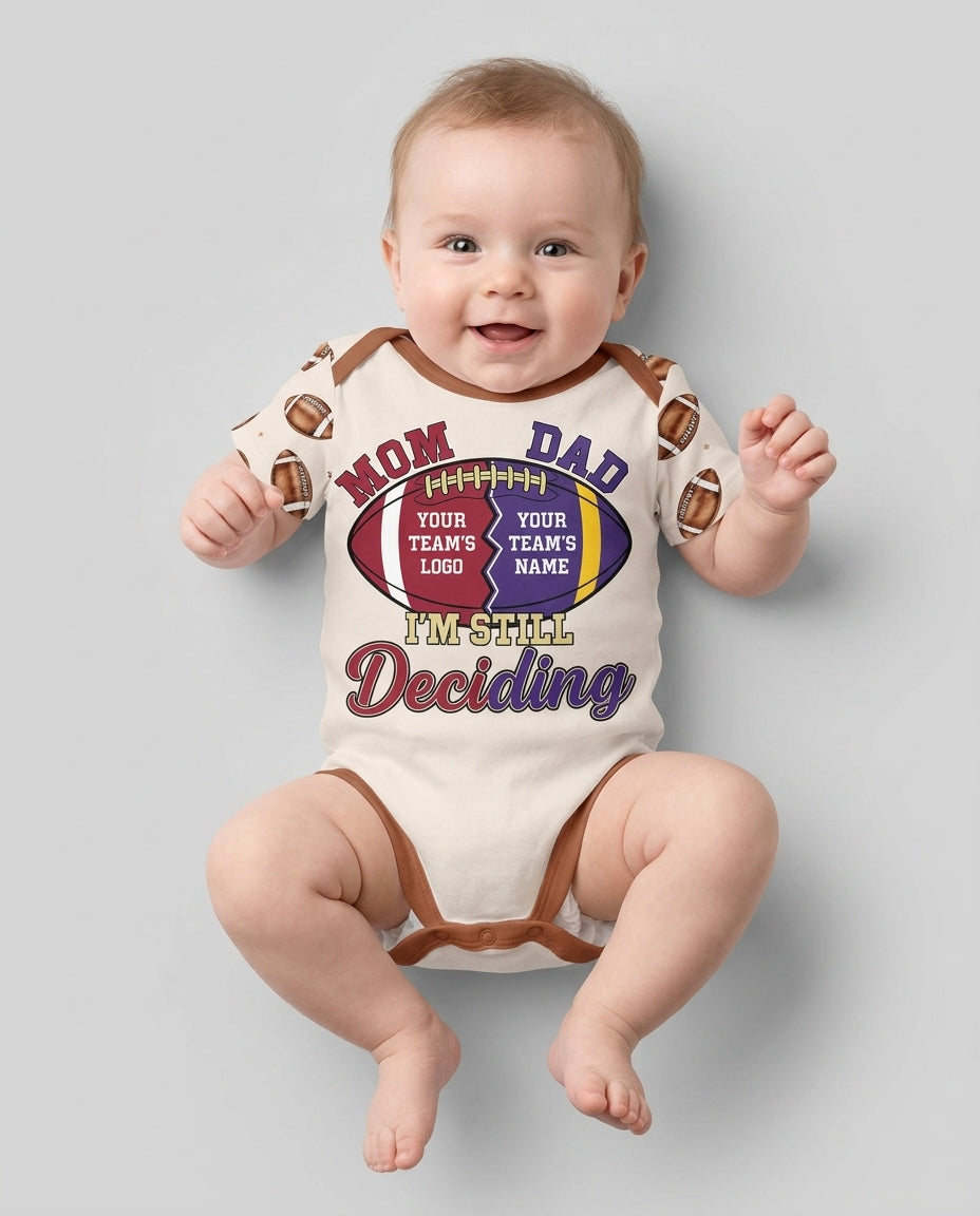I'm Still Deciding House Divided - Upload Two Team Logo Bamboo Bodysuit
