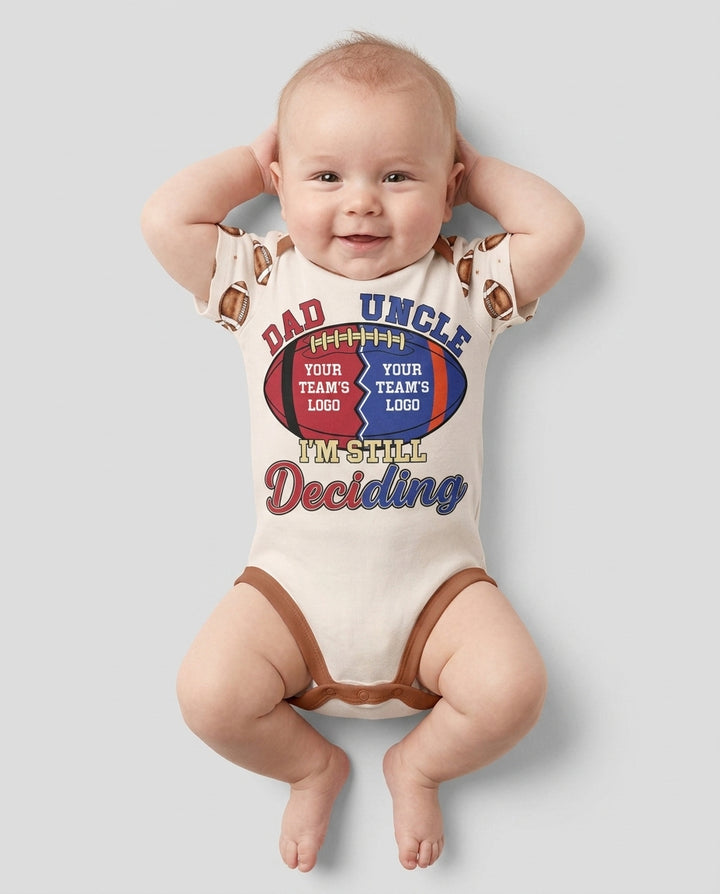 I'm Still Deciding House Divided - Upload Two Team Logo Bamboo Bodysuit