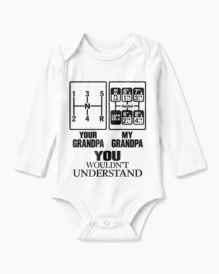 Grandpa Knows The Gears Bamboo Bodysuit