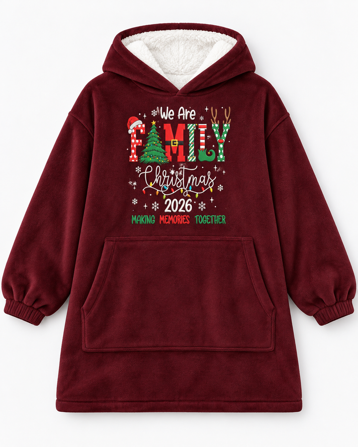 Making Memory Together Embroidered Blanket Hoodie
