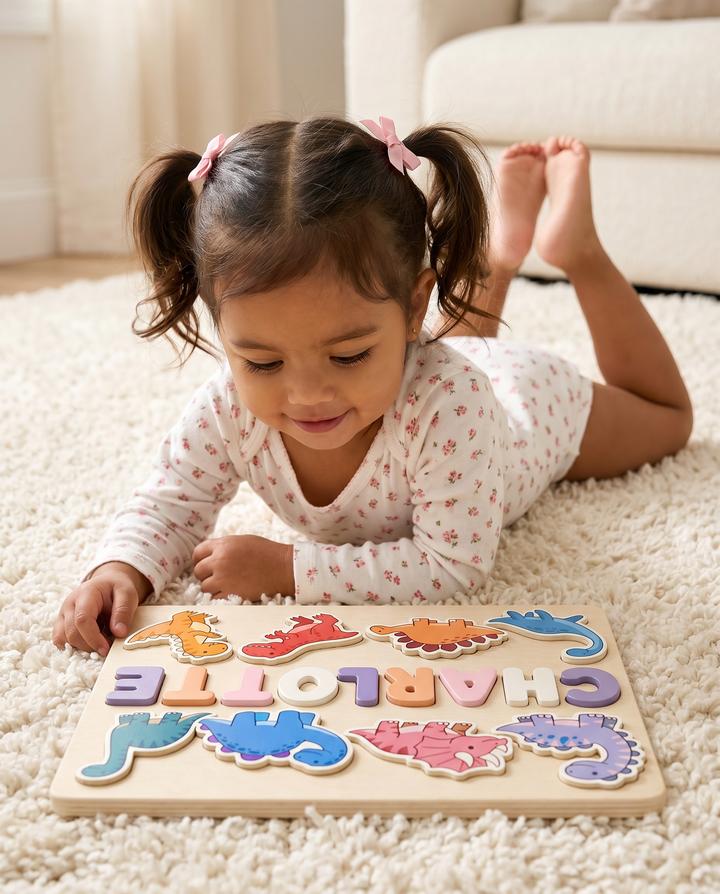 Personalized Dinosaur Wooden Puzzle