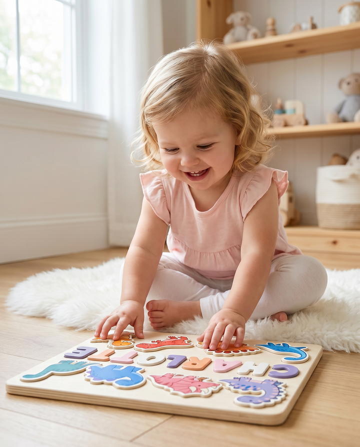 Personalized Dinosaur Wooden Puzzle