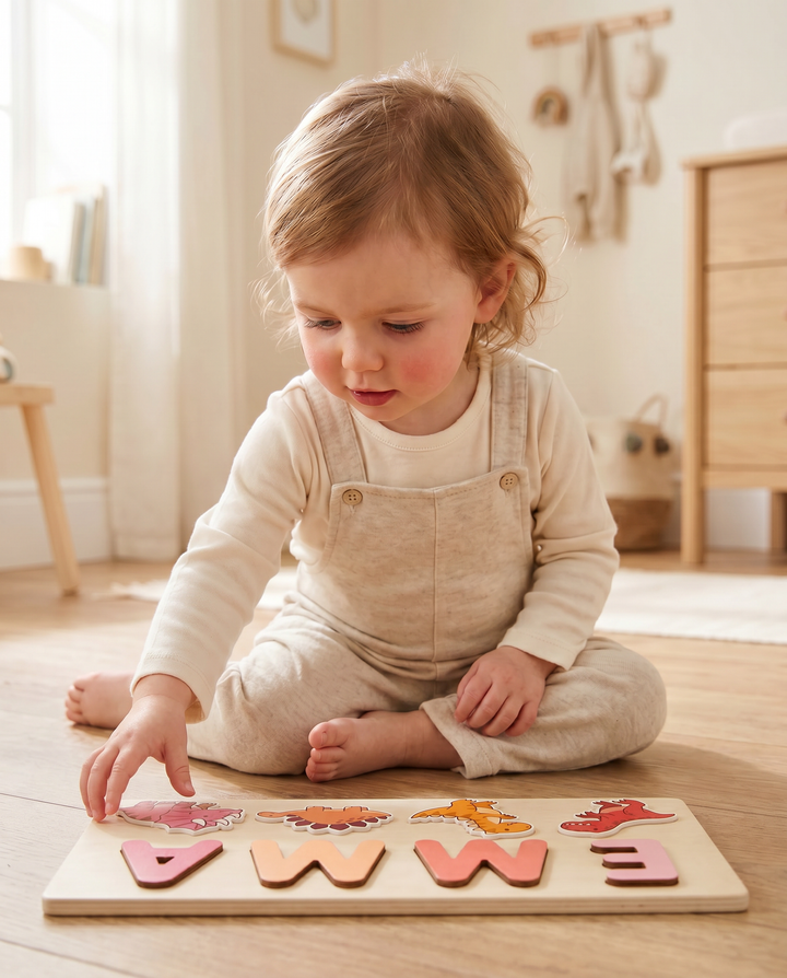 Personalized Dinosaur Wooden Puzzle