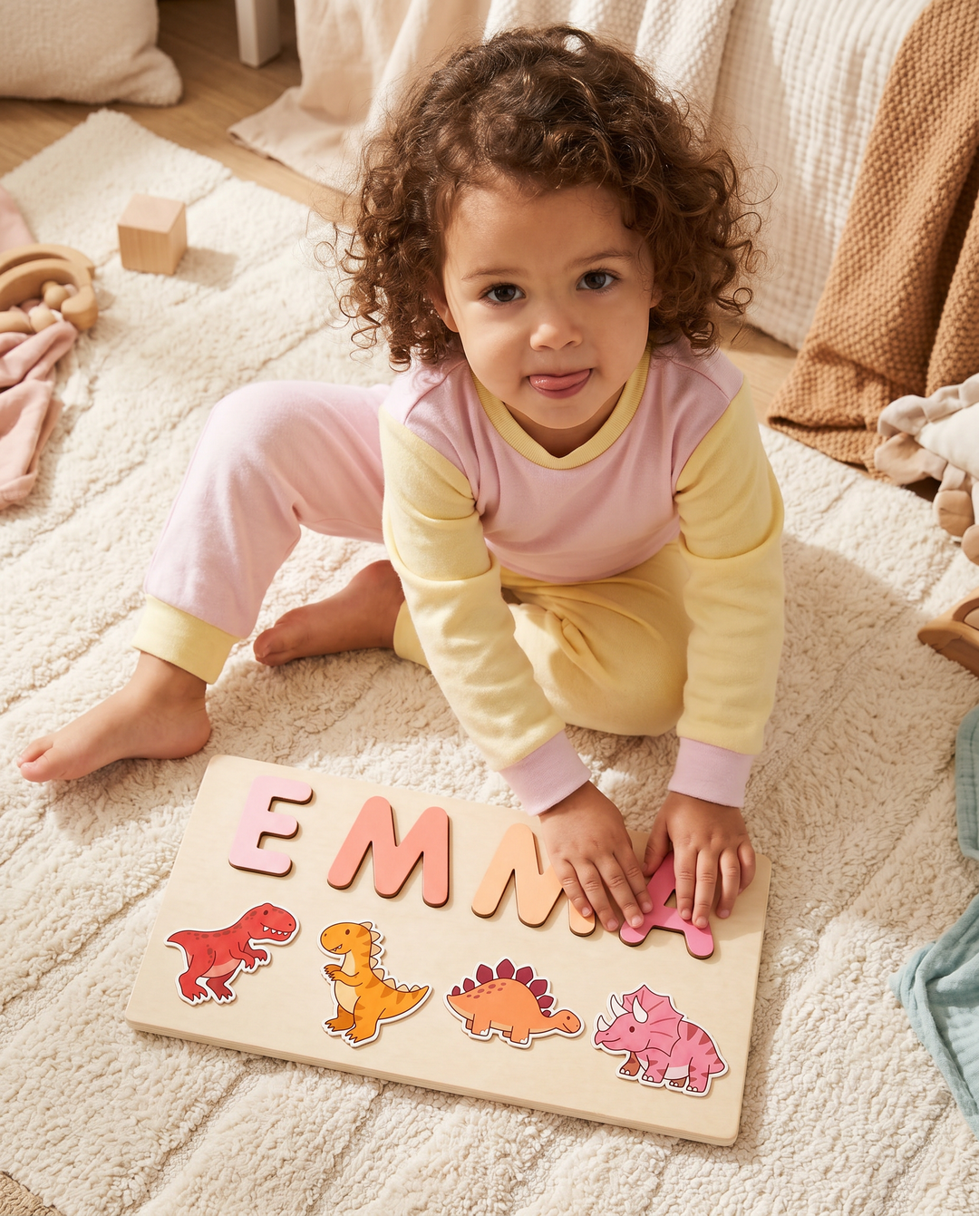 Personalized Dinosaur Wooden Puzzle