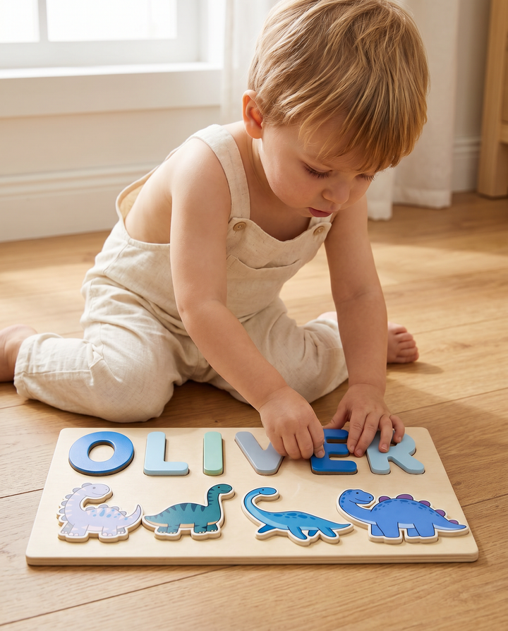 Personalized Dinosaur Wooden Puzzle