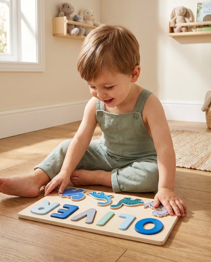 Personalized Dinosaur Wooden Puzzle