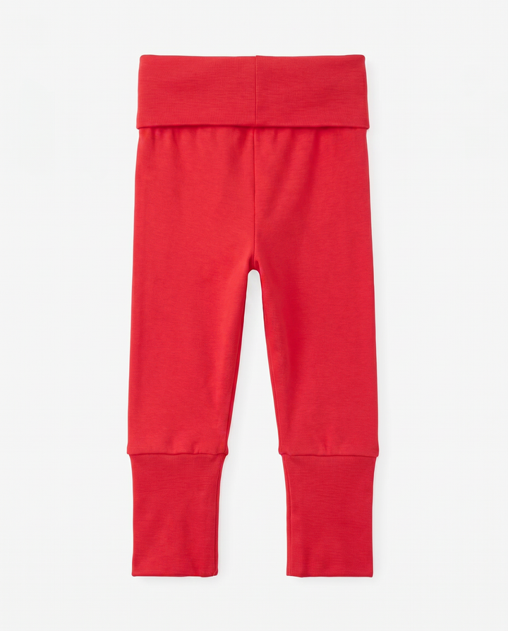 Solid Color Bamboo Fold Over Legging