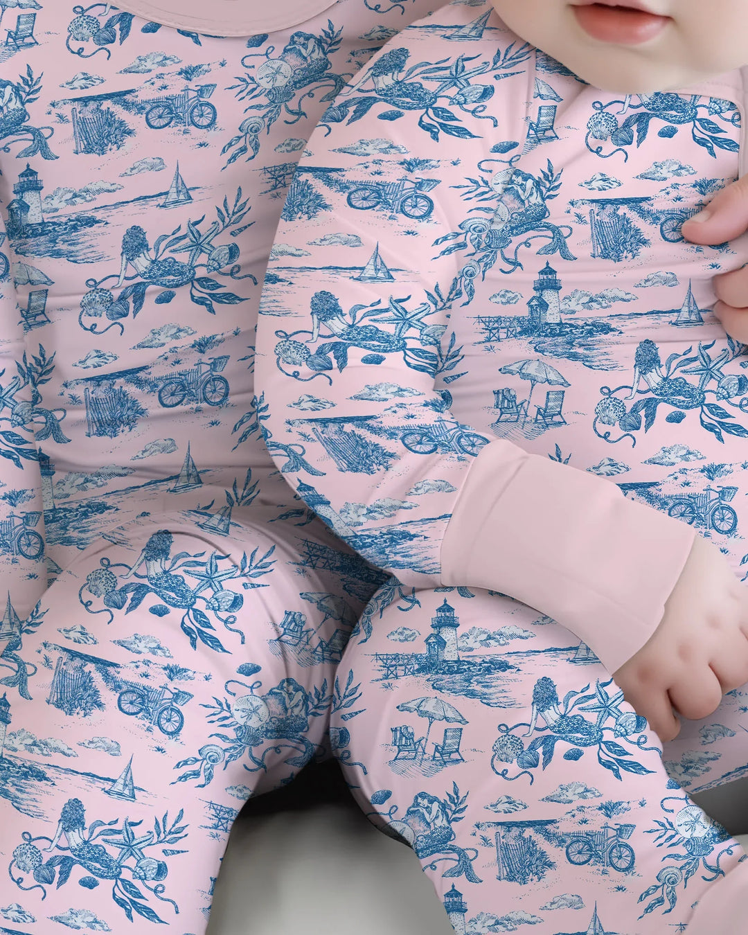 Summer Toile Bamboo Convertible Zippy