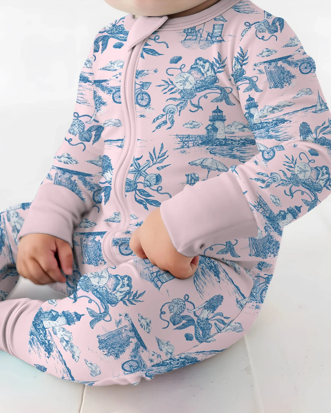 Summer Toile Bamboo Convertible Zippy