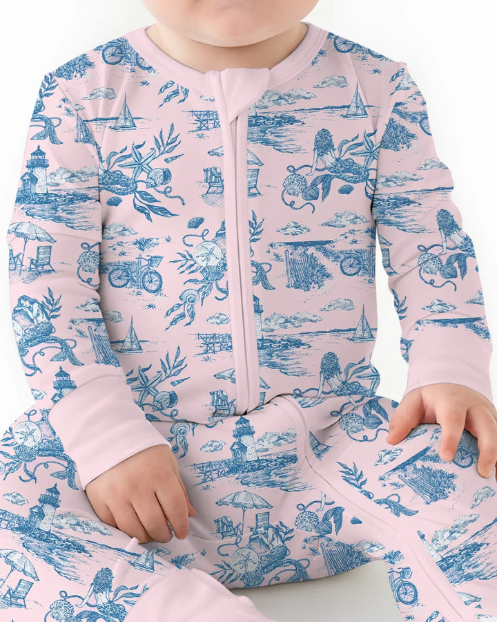 Summer Toile Bamboo Convertible Zippy