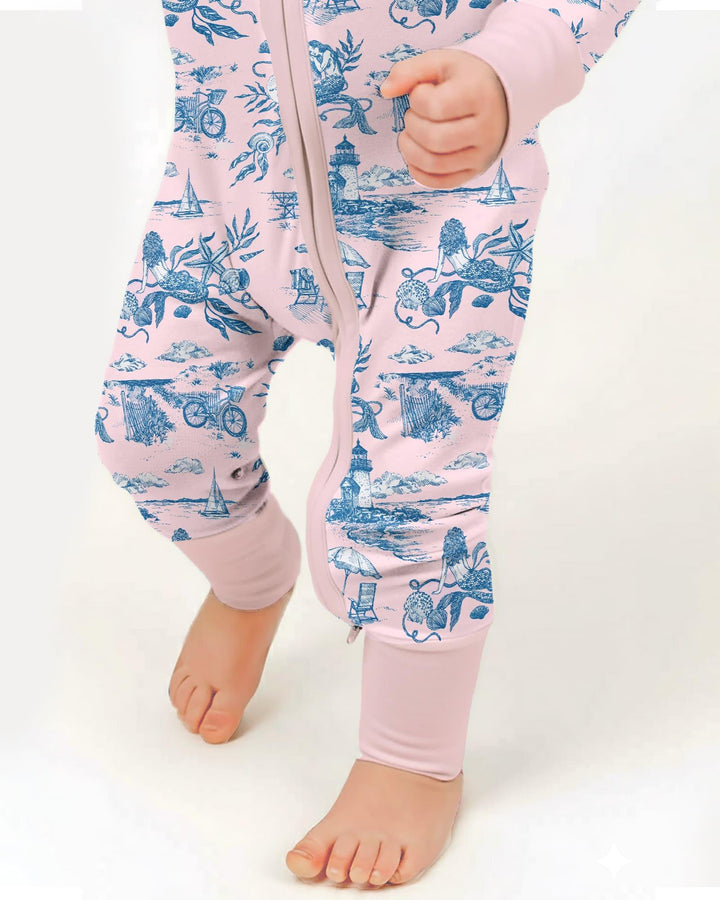 Summer Toile Bamboo Convertible Zippy