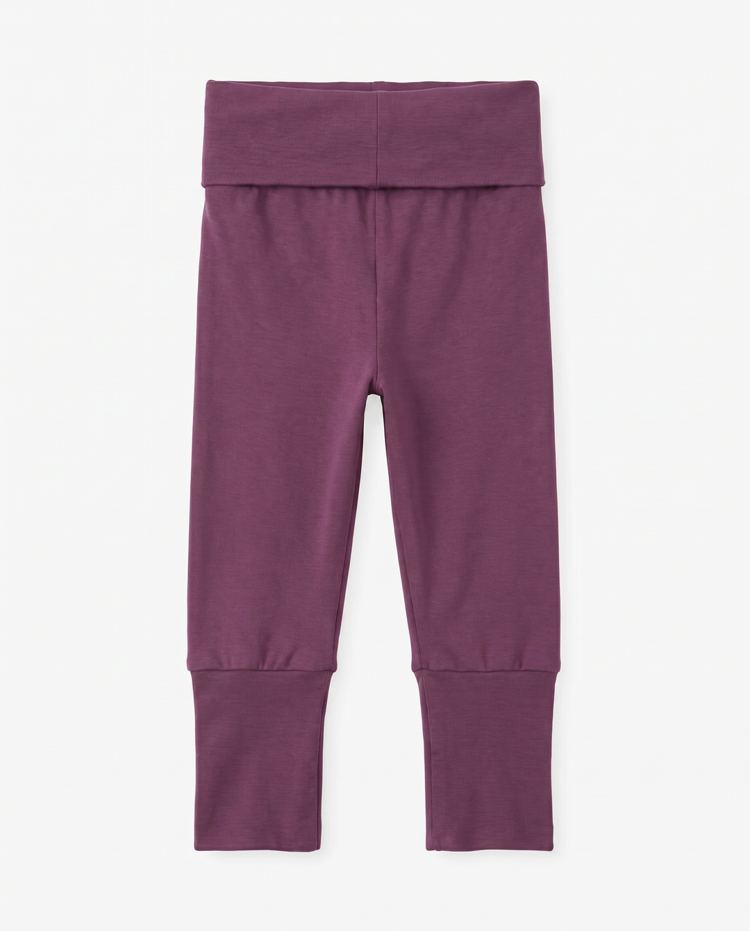 Solid Color Bamboo Fold Over Legging
