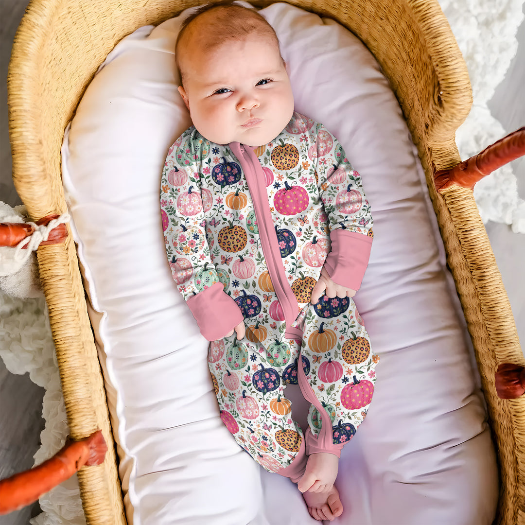 Floral Pumpkin Bamboo Convertible Zippy