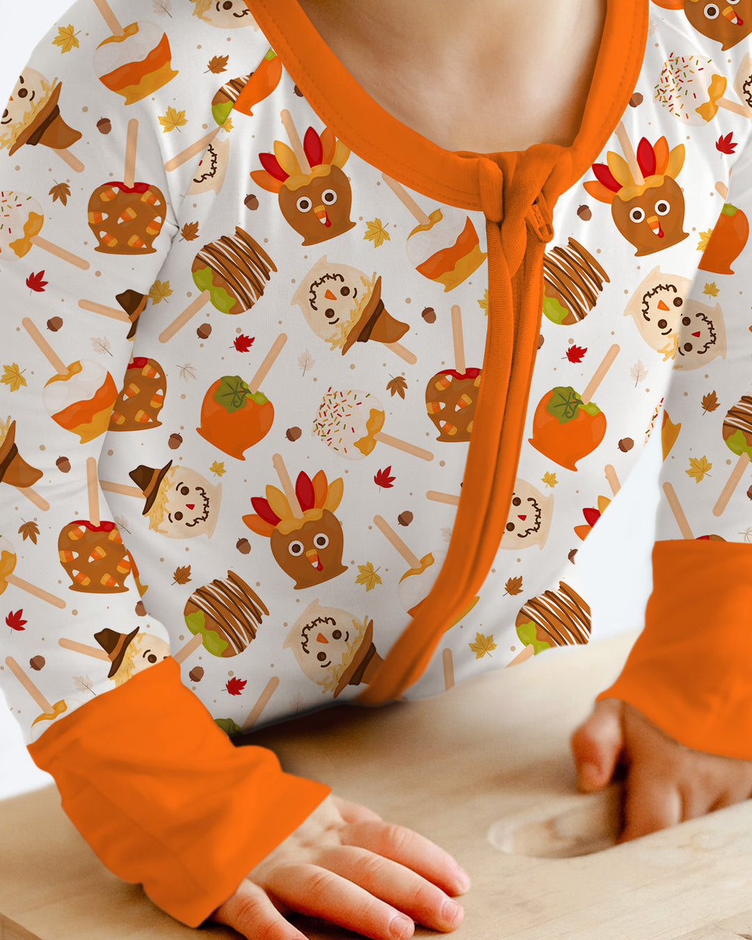 Fall Caramel Apple Family Matching Bamboo Convertible Zippy