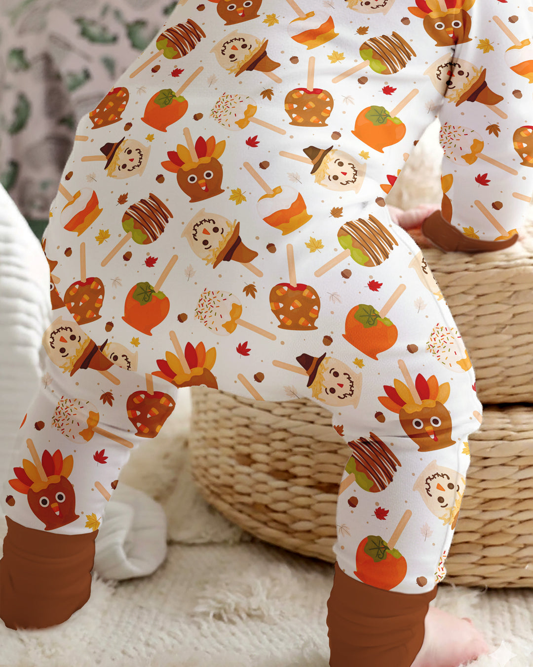 Fall Caramel Apple Family Matching Bamboo Convertible Zippy