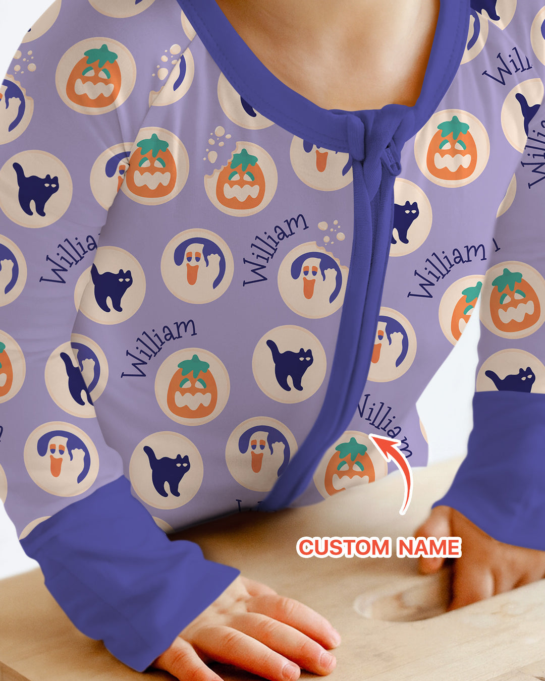 Boo Crew Custom Name Bamboo Convertible Zippy
