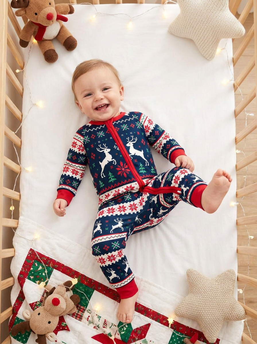 Classic Fair Isle Winter Bamboo Convertible Zippy