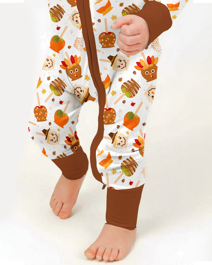 Fall Caramel Apple Family Matching Bamboo Convertible Zippy