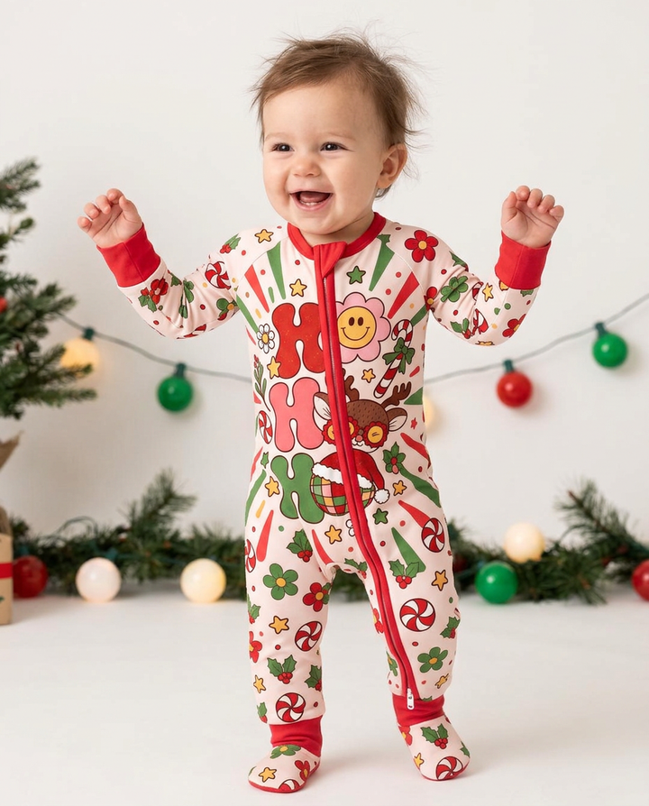 Ho Ho Ho Holiday Bamboo Convertible Zippy