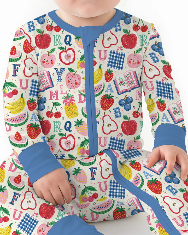 Back To School Fruit Alphabet Bamboo Convertible Zippy