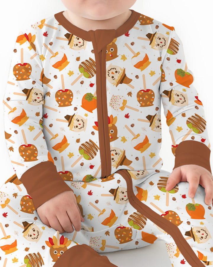 Fall Caramel Apple Family Matching Bamboo Convertible Zippy