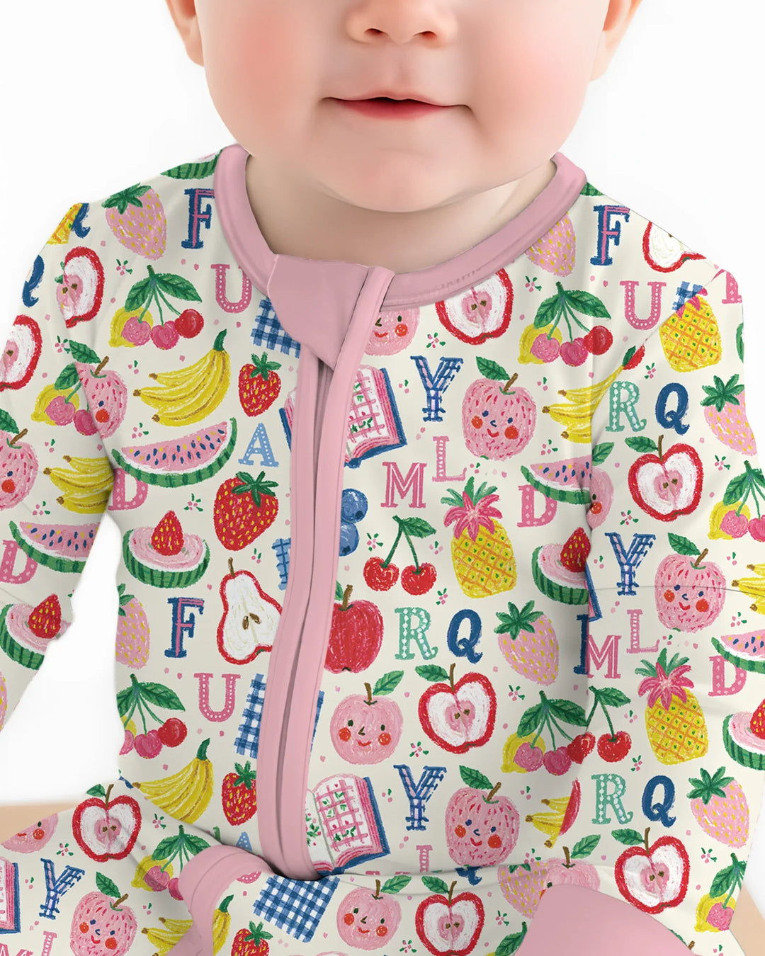 Back To School Fruit Alphabet Bamboo Convertible Zippy