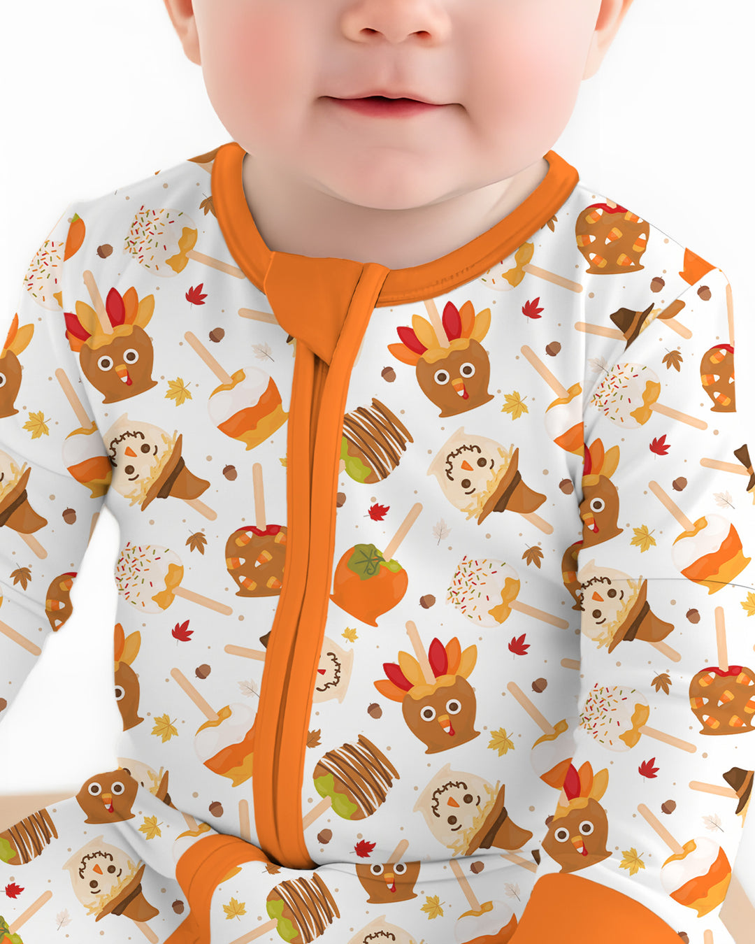 Fall Caramel Apple Family Matching Bamboo Convertible Zippy