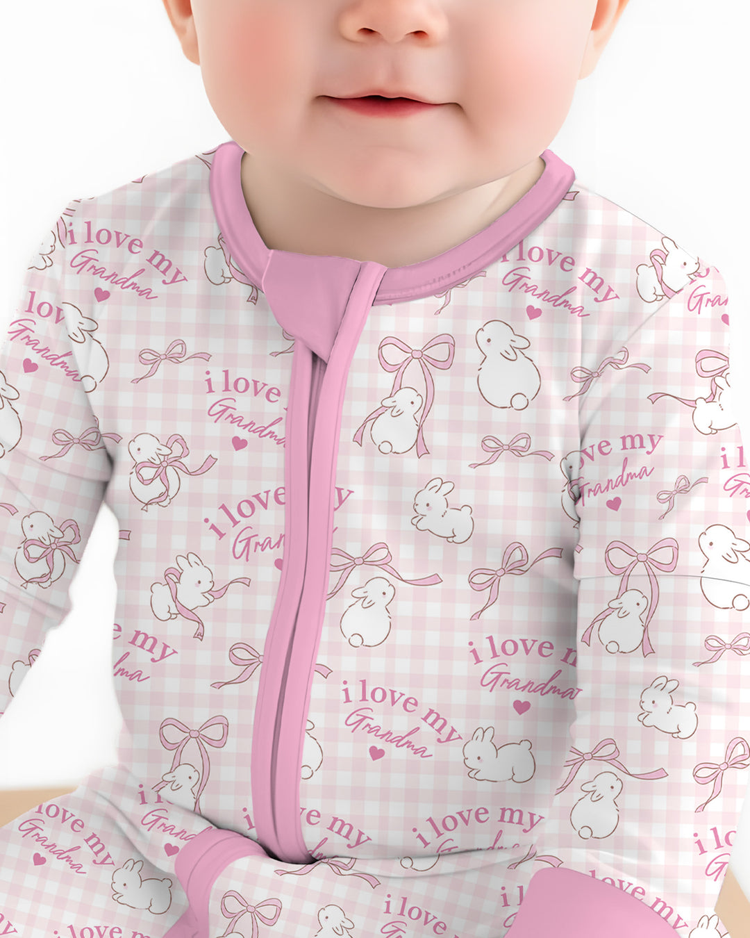Personalized I Love My Grandma Bamboo Convertible Zippy