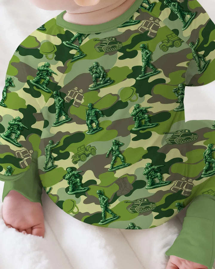 Green Army Men Bamboo Convertible Zippy
