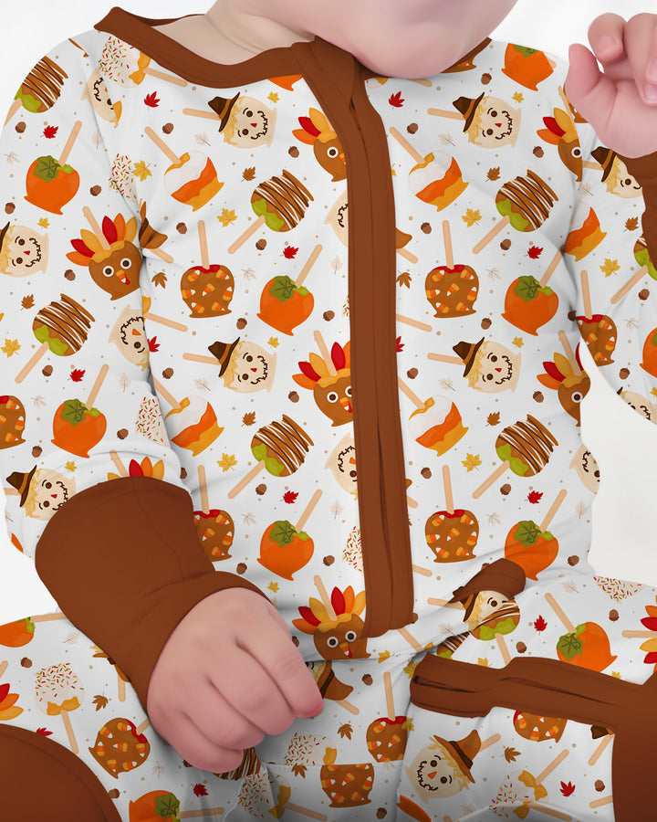 Fall Caramel Apple Family Matching Bamboo Convertible Zippy