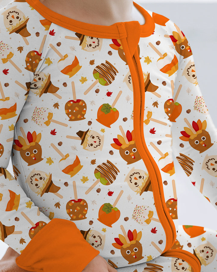 Fall Caramel Apple Family Matching Bamboo Convertible Zippy