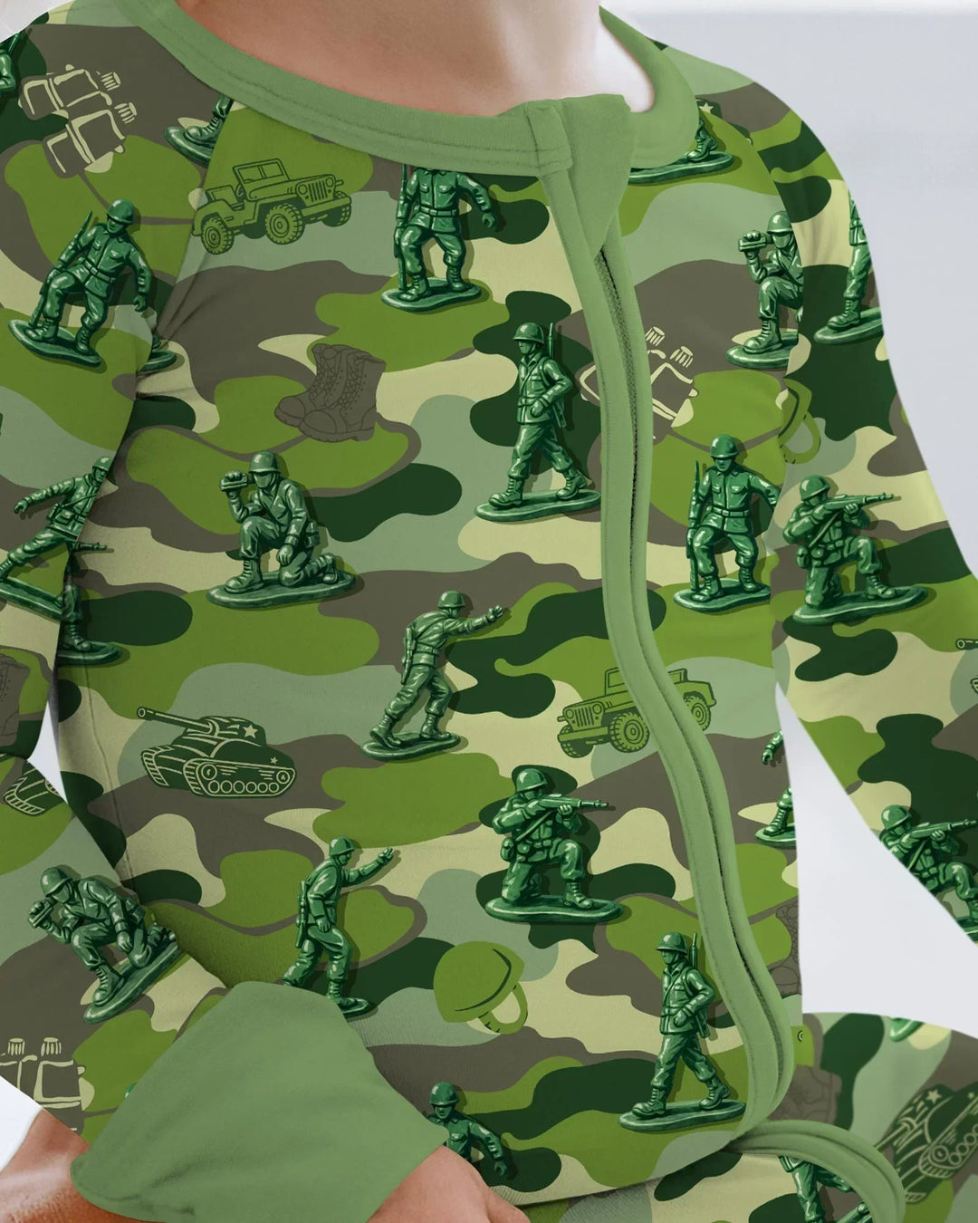 Green Army Men Bamboo Convertible Zippy