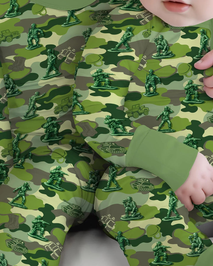Green Army Men Bamboo Convertible Zippy
