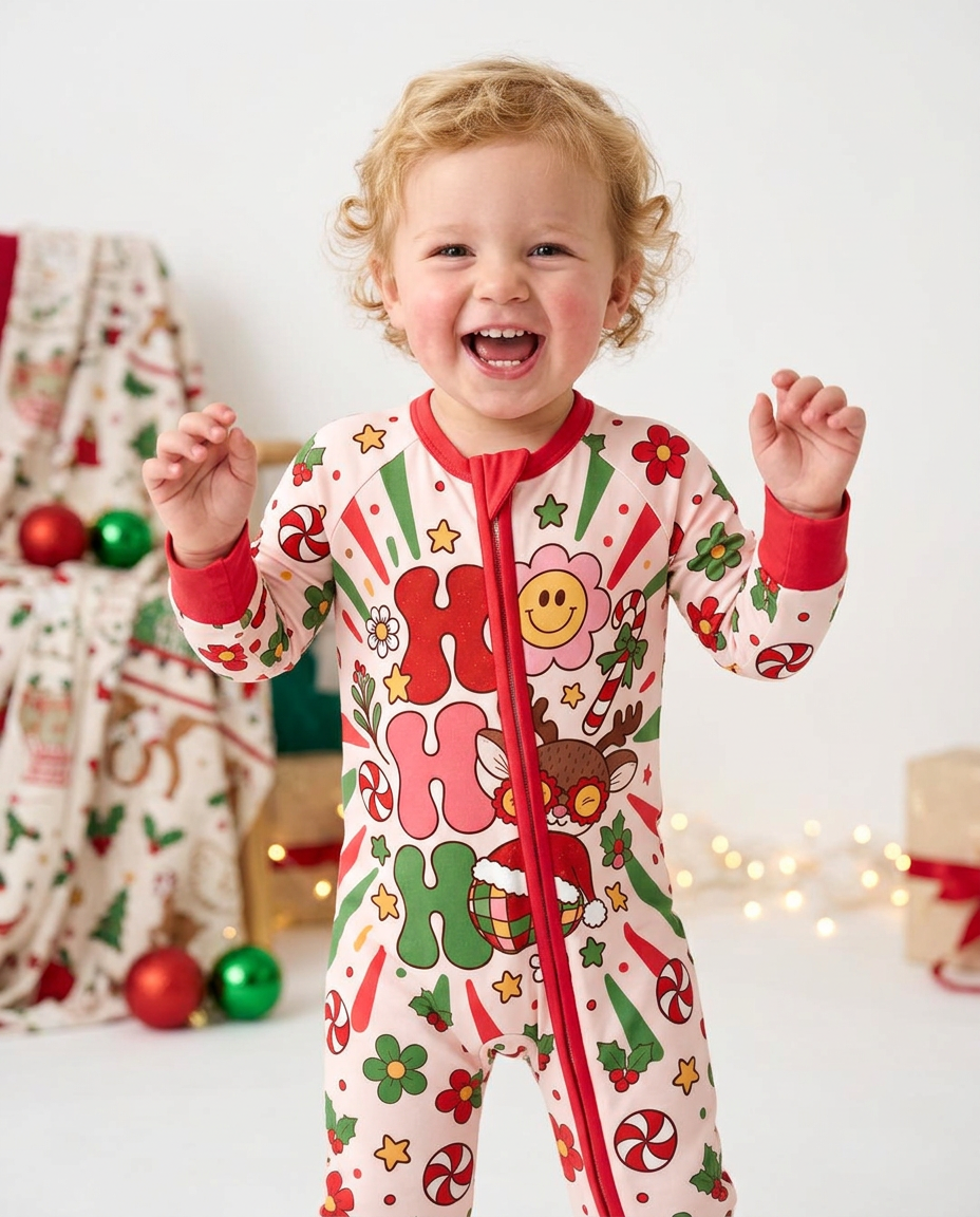 Ho Ho Ho Holiday Bamboo Convertible Zippy
