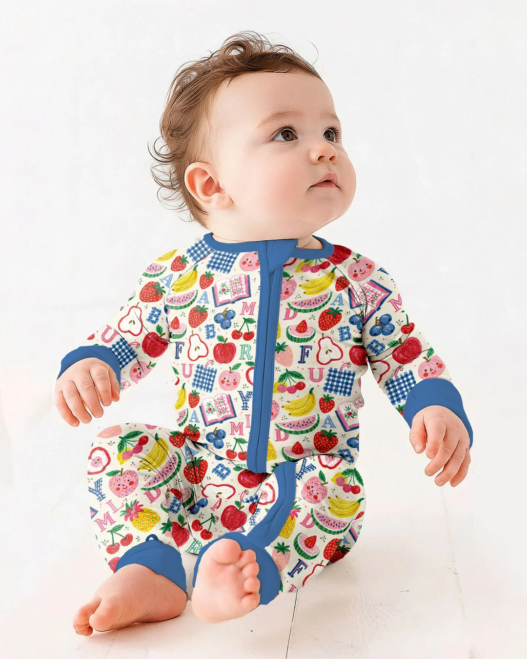 Back To School Fruit Alphabet Bamboo Convertible Zippy