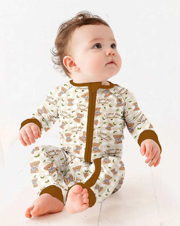 Personalized I Love My Grandma Bamboo Convertible Zippy
