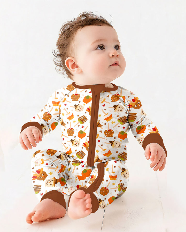 Fall Caramel Apple Family Matching Bamboo Convertible Zippy