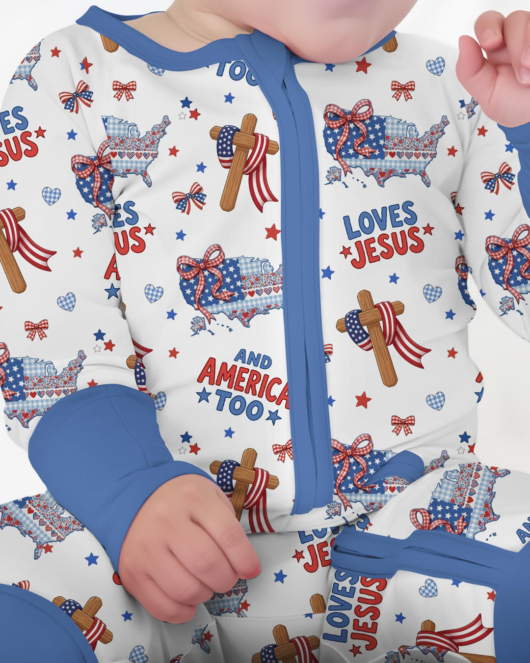Loves Jesus And America Too Bamboo Convertible Zippy