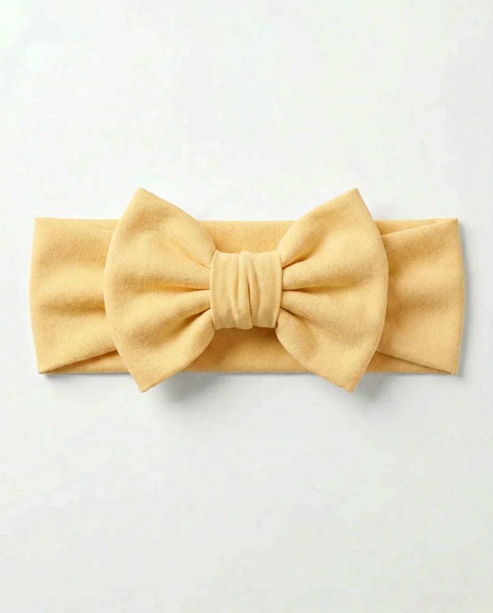 Solid Color Bamboo Luxe Bow Headband